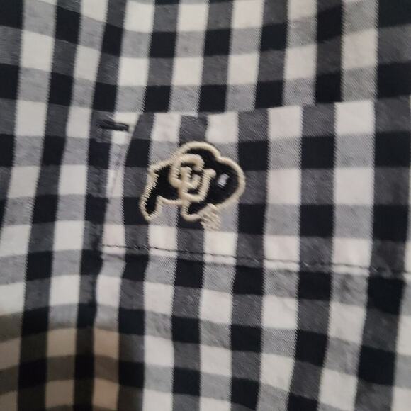 PAXTON Other - PAXTON MEN'S CU BUFFS LOGO BUTTON UP GINGHAM LS SHIRT SIZE L COLORADO UNIVERSITY